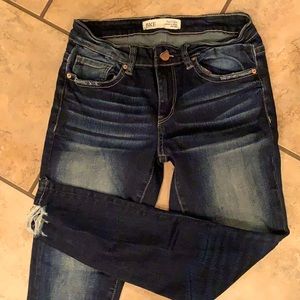 BKE Women's Ankle & Cropped Jeans - Dark Blue